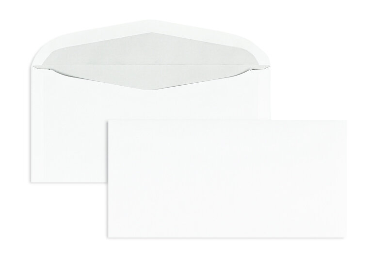 enveloppe de mise sous pli blanc 114 x 229 mm (c6/5) | 80 g/m² offset | sans fenêtre | fermeture gommée | rabat arrondi | 1000 pièces