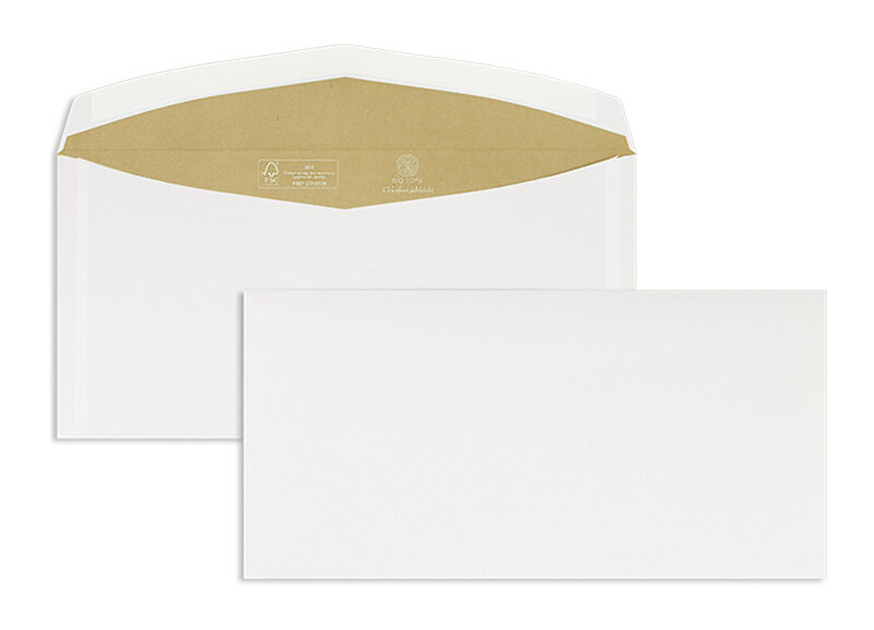 enveloppe de mise sous pli colorées crème 114 x 229 mm (c6/5) | 90 g/m² biotop 3 | sans fenêtre | fermeture gommée | rabat arrondi | 1000 pièces