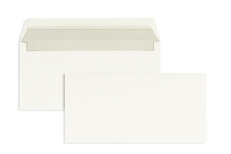enveloppes blanc 114 x 229 mm (c6/5) | 80 g/m² offset | sans fenêtre | fermeture adhésive | rabat droit | 1000 pièces