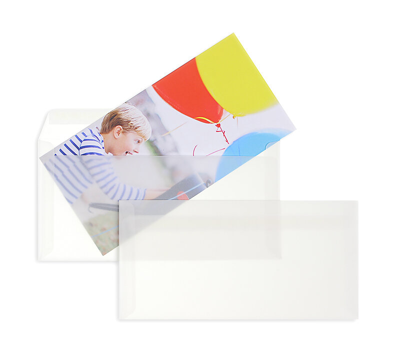 Enveloppes transparentes Blanc (Transparent blanc) 114 x 229 mm (C6/5)