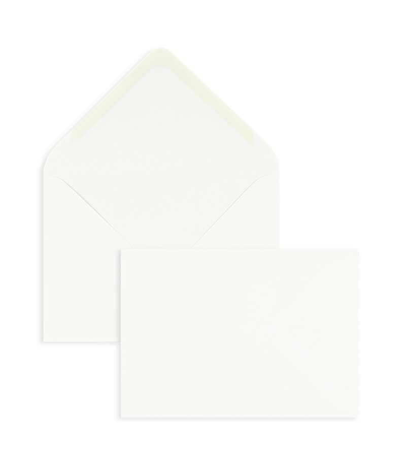 enveloppes blanc 114 x 162 mm (c6) | 100 g/m² offset | sans fenêtre | fermeture gommée | rabat pointu | 100 pièces