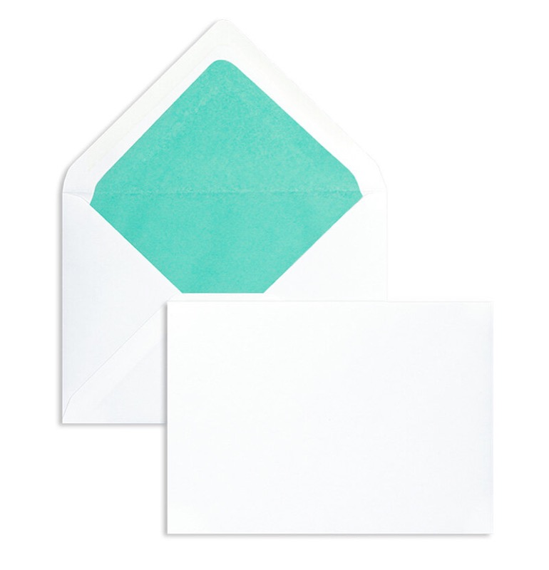 enveloppes blanc 114 x 162 mm (c6) | 135 g/m² velin | sans fenêtre | fermeture gommée | rabat pointu | 100 pièces