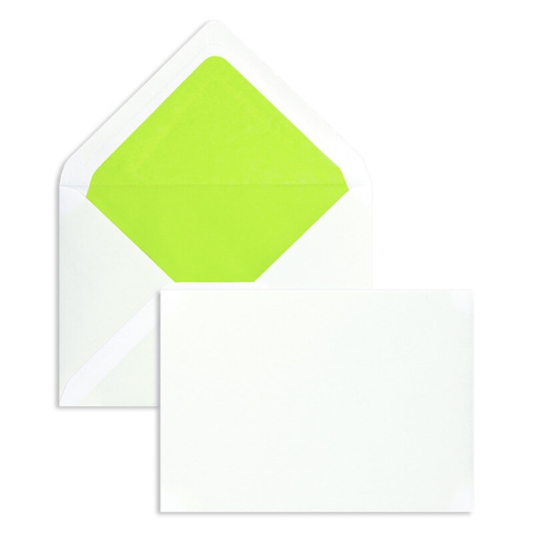 enveloppes blanc 114 x 162 mm (c6) | 135 g/m² velin | sans fenêtre | fermeture gommée | rabat pointu | 100 pièces