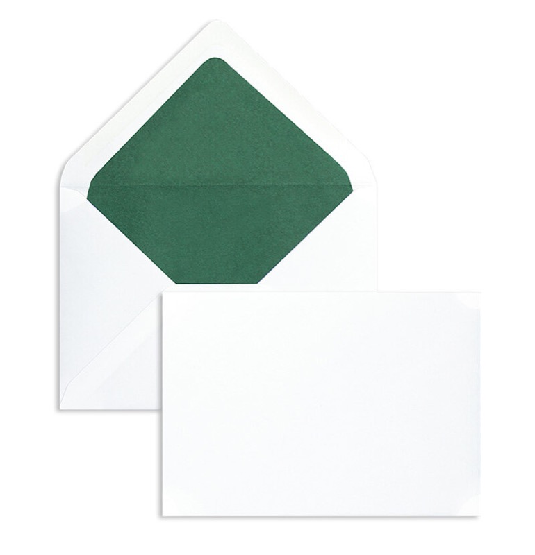 enveloppes blanc 114 x 162 mm (c6) | 135 g/m² velin | sans fenêtre | fermeture gommée | rabat pointu | 100 pièces
