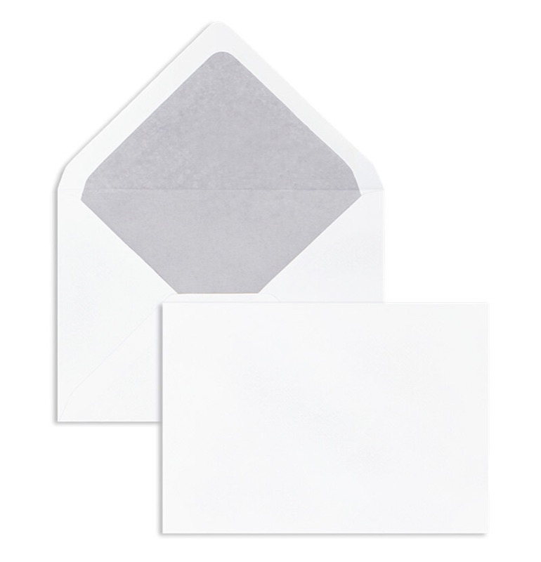 enveloppes blanc (blanc naturel) 114 x 162 mm (c6) | 100 g/m² côtelé | sans fenêtre | fermeture gommée | rabat pointu | 100 pièces