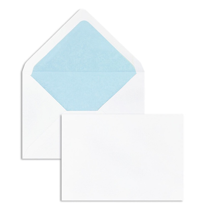 enveloppes blanc (blanc naturel) 114 x 162 mm (c6) | 100 g/m² côtelé | sans fenêtre | fermeture gommée | rabat pointu | 100 pièces
