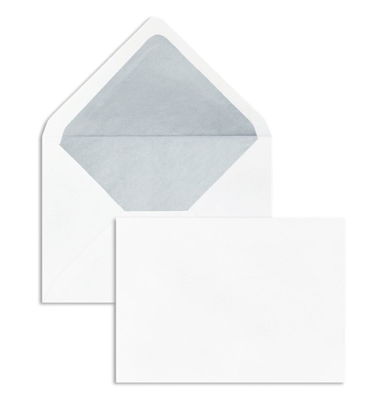 enveloppes blanc (blanc naturel) 114 x 162 mm (c6) | 100 g/m² côtelé | sans fenêtre | fermeture gommée | rabat pointu | 100 pièces