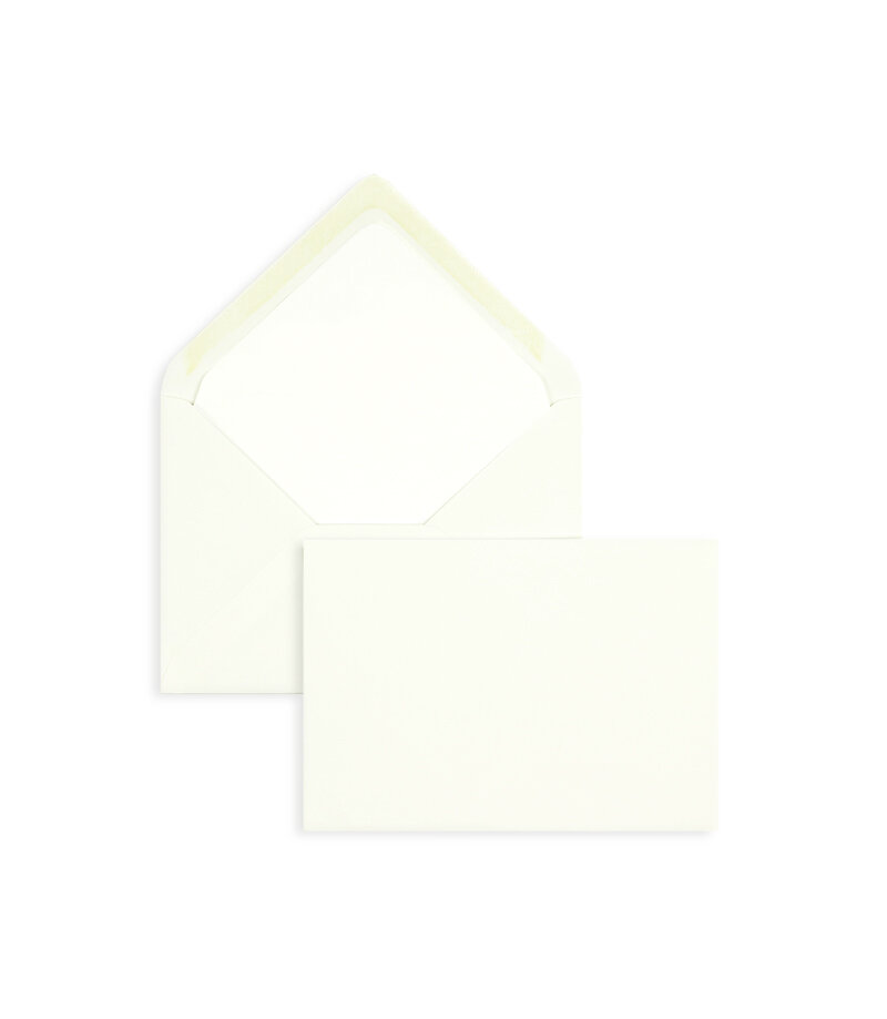 enveloppes blanc (blanc naturel) 114 x 162 mm (c6) | 120 g/m² coton | sans fenêtre | fermeture gommée | rabat pointu | 100 pièces