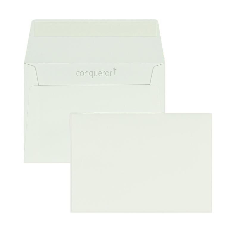 enveloppes blanc (blanc très brillant) 114 x 162 mm (c6) | 120 g/m² conqueror smooth/lisse | sans fenêtre | fermeture adhésive | rabat droit | 500 pièces