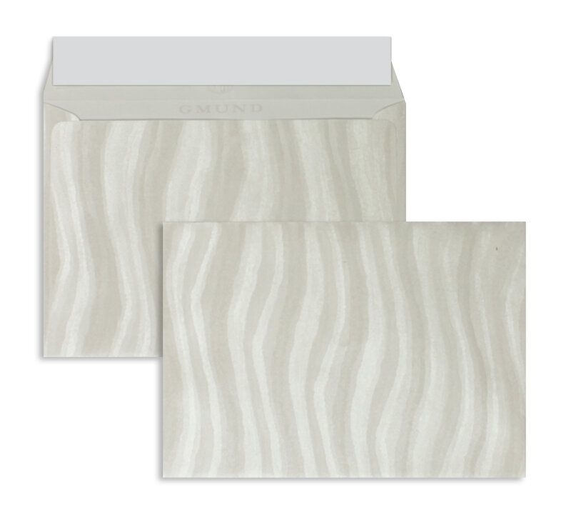 enveloppes blanc (vague blanche) 114 x 162 mm (c6) | 110 g/m² brillant | sans fenêtre | fermeture adhésive | rabat droit | 100 pièces