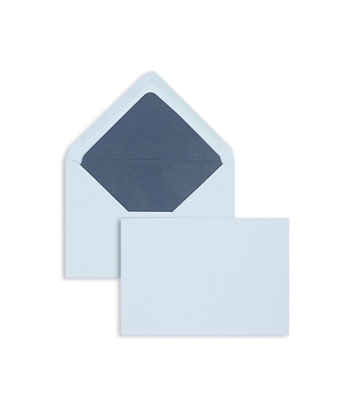 enveloppes colorées bleu 114 x 162 mm (c6) | 100 g/m² côtelé | sans fenêtre | fermeture gommée | rabat pointu | 100 pièces