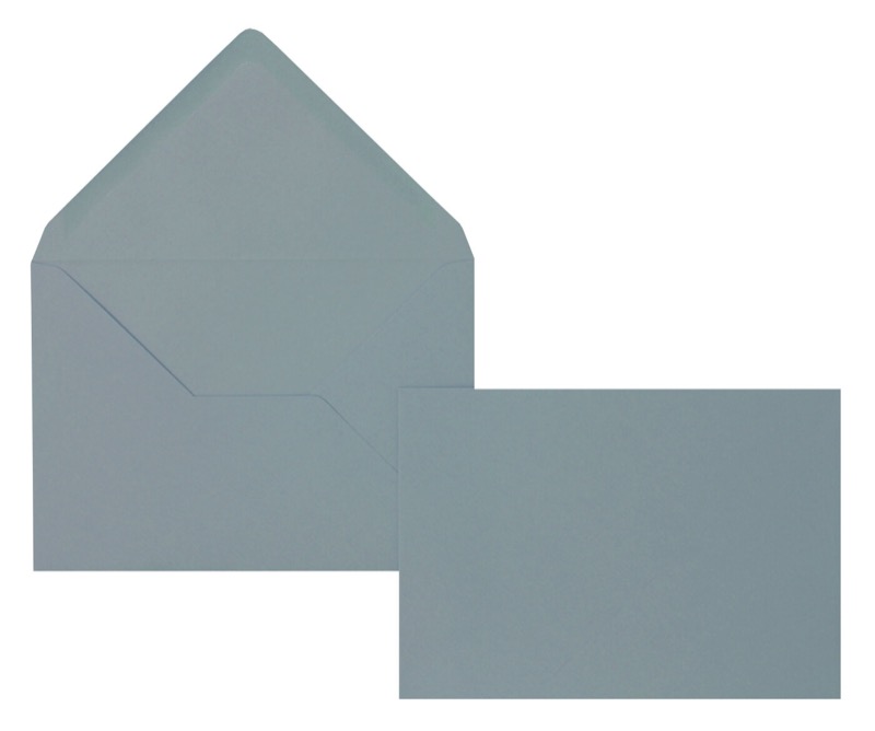 enveloppes colorées bleu 114 x 162 mm (c6) | 100 g/m² côtelé | sans fenêtre | fermeture gommée | rabat pointu | 100 pièces