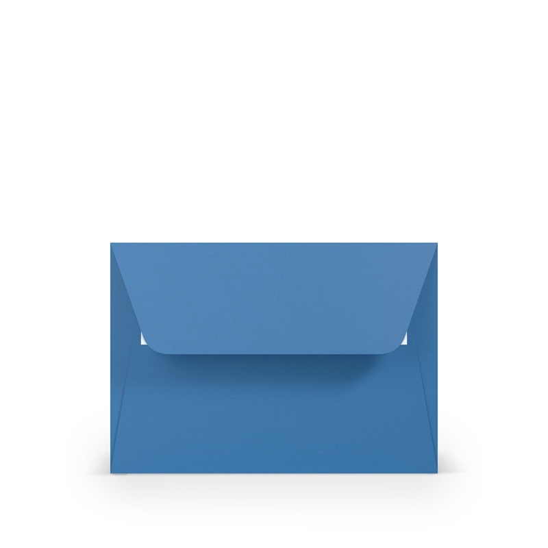 enveloppes colorées bleu (bleu dur) 114 x 162 mm (c6) | 100 g/m² côtelé (paperado) | sans fenêtre | fermeture adhésive | rabat droit | 100 pièces