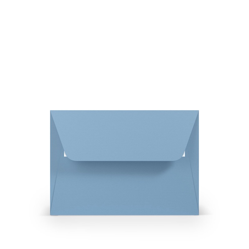 enveloppes colorées bleu (bleu foncé) 114 x 162 mm (c6) | 100 g/m² côtelé (paperado) | sans fenêtre | fermeture adhésive | rabat droit | 100 pièces