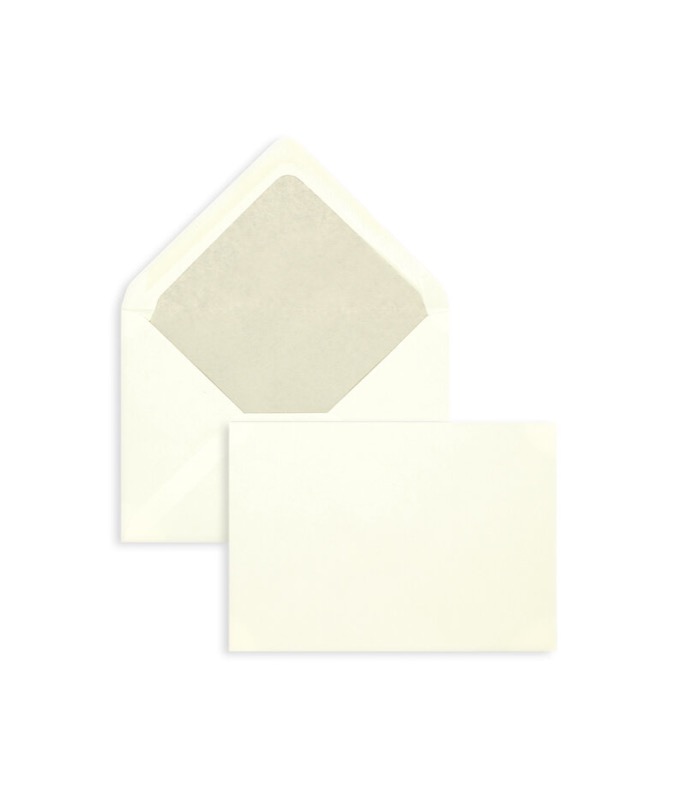 enveloppes colorées crème 114 x 162 mm (c6) | 120 g/m² velin | sans fenêtre | fermeture gommée | rabat pointu | 100 pièces