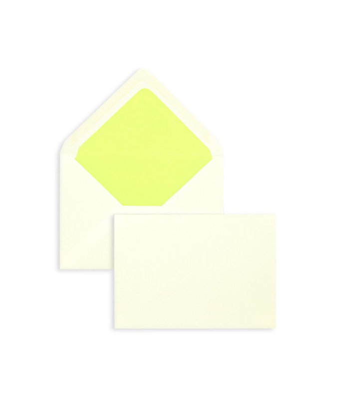 enveloppes colorées crème 114 x 162 mm (c6) | 120 g/m² velin | sans fenêtre | fermeture gommée | rabat pointu | 100 pièces