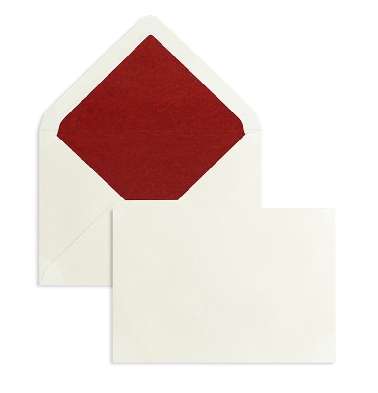 enveloppes colorées crème (blanc crème) 114 x 162 mm (c6) | 100 g/m² côtelé | sans fenêtre | fermeture gommée | rabat pointu | 100 pièces