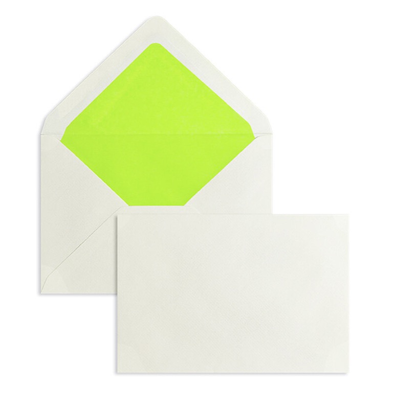 enveloppes colorées crème (blanc crème) 114 x 162 mm (c6) | 100 g/m² côtelé | sans fenêtre | fermeture gommée | rabat pointu | 100 pièces