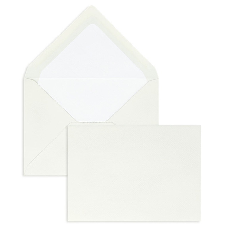 enveloppes colorées crème (crème côtelé) 114 x 162 mm (c6) | 100 g/m² bord frangeux | sans fenêtre | fermeture gommée | rabat pointu | 100 pièces