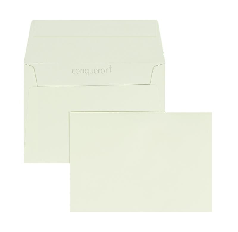 enveloppes colorées crème (nacré) 114 x 162 mm (c6) | 120 g/m² conqueror smooth/lisse | sans fenêtre | fermeture adhésive | rabat droit | 500 pièces