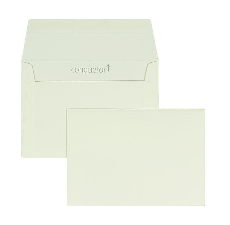 enveloppes colorées crème (nacré) 114 x 162 mm (c6) | 120 g/m² conqueror texture | sans fenêtre | fermeture adhésive | rabat droit | 500 pièces