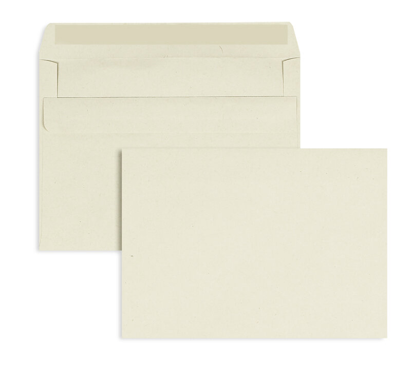 enveloppes colorées gris 114 x 162 mm (c6) | 75 g/m² recycling | sans fenêtre | fermeture autocollante | rabat droit | 1000 pièces
