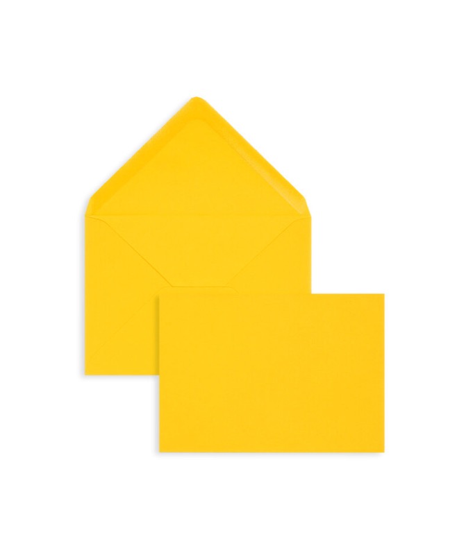 enveloppes colorées orange (mangue) 114 x 162 mm (c6) | 120 g/m² velin | sans fenêtre | fermeture gommée | rabat pointu | 100 pièces