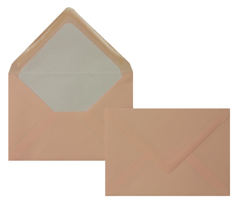 enveloppes colorées rose 114 x 162 mm (c6) | 100 g/m² côtelé | sans fenêtre | fermeture gommée | rabat pointu | 100 pièces