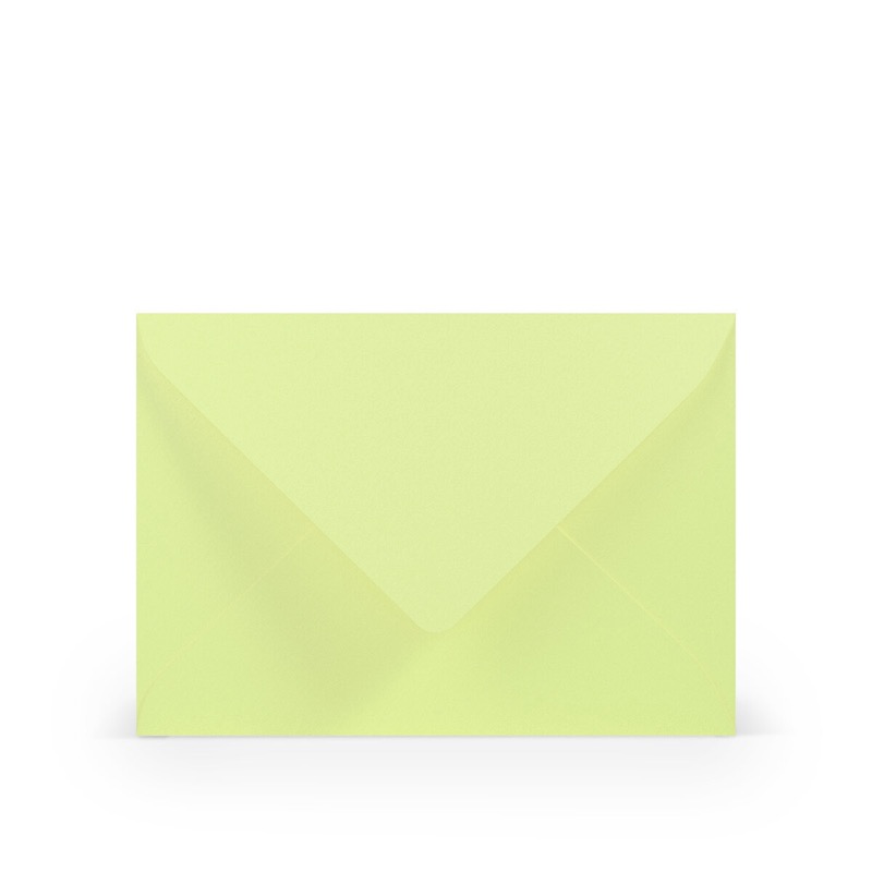 enveloppes colorées vert (pistache) 114 x 162 mm (c6) | 100 g/qm côtelé (paperado) | sans fenêtre | fermeture gommée | rabat pointu | 100 pièces