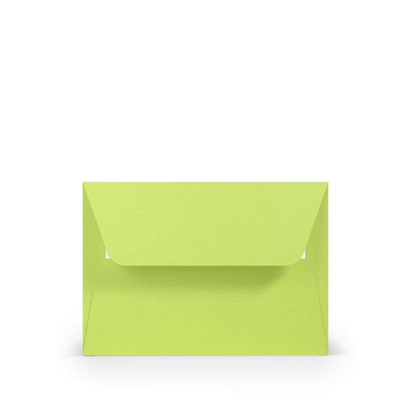 enveloppes colorées vert (vert de mai) 114 x 162 mm (c6) | 100 g/m² côtelé (paperado) | sans fenêtre | fermeture adhésive | rabat droit | 100 pièces