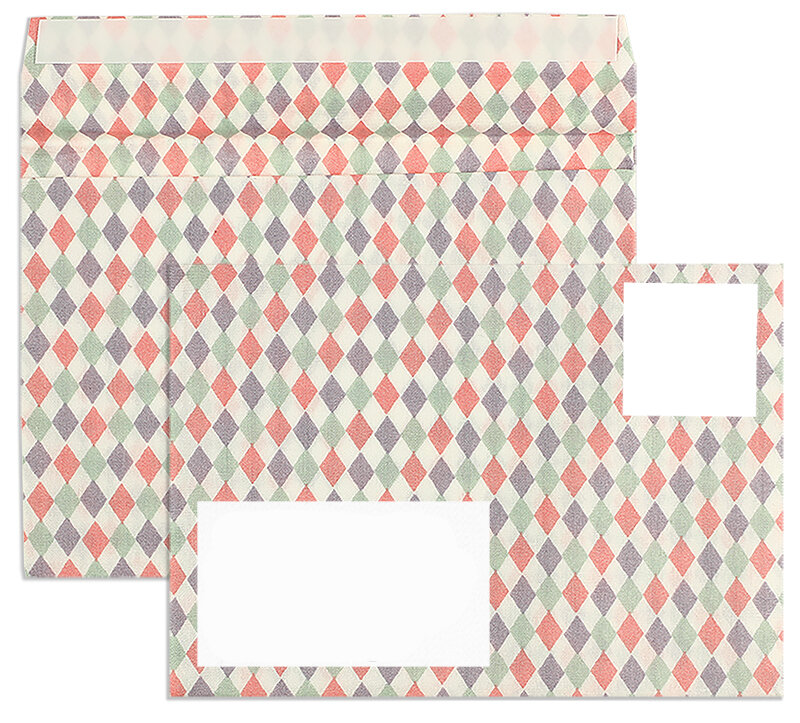 Enveloppes textiles Multicolore 114 x 162 mm (C6)