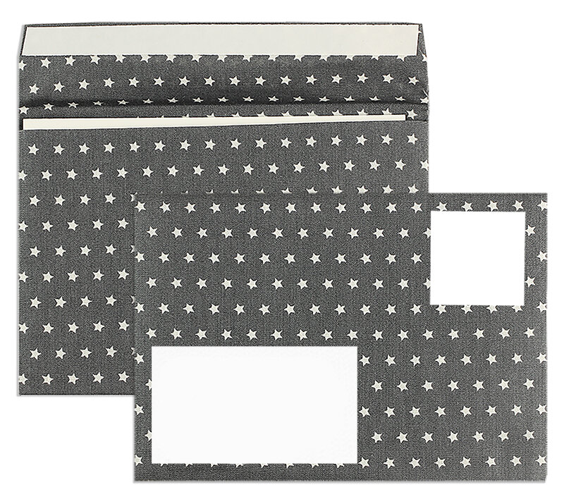 Enveloppes textiles Multicolore 114 x 162 mm (C6)