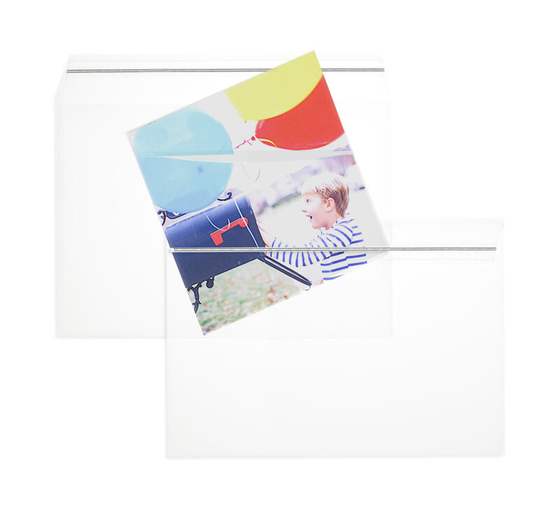 Enveloppes transparentes de feuille plastique Cristallin 114 x 162 mm (C6)
