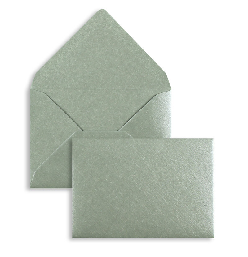 enveloppes colorées argent 81 x 114 mm (c7) | 100 g/m² offset (paperado) | sans fenêtre | fermeture gommée | rabat pointu | 100 pièces