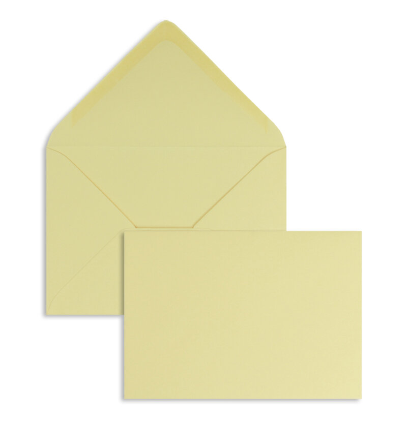 enveloppes colorées crème (grain) 81 x 114 mm (c7) | 120 g/m² offset | sans fenêtre | fermeture gommée | rabat pointu | 100 pièces
