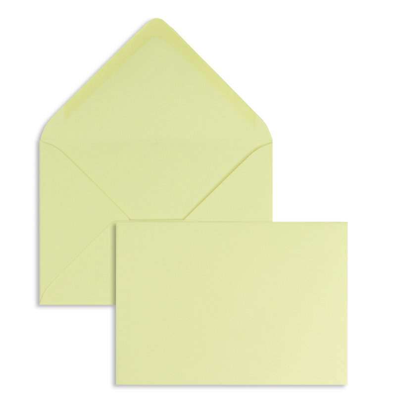 enveloppes colorées jaune (jaune sahara) 81 x 114 mm (c7) | 120 g/m² offset | sans fenêtre | fermeture gommée | rabat pointu | 100 pièces