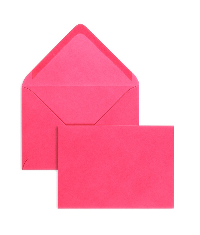 enveloppes colorées rose 81 x 114 mm (c7) | 120 g/qm offset | sans fenêtre | fermeture gommée | rabat pointu | 100 pièces