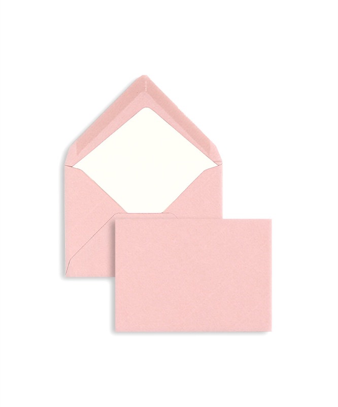 enveloppes colorées rose (vieux rose) 81 x 114 mm (c7) | 100 g/qm côtelé (paperado) | sans fenêtre | fermeture gommée | rabat pointu | 100 pièces