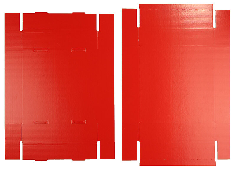boîtes pliantes télestopiques Rouge 215 x 210 x 50 mm