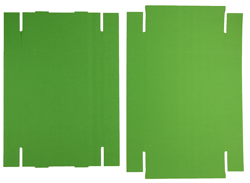 boîtes pliantes télestopiques Vert 215 x 210 x 50 mm