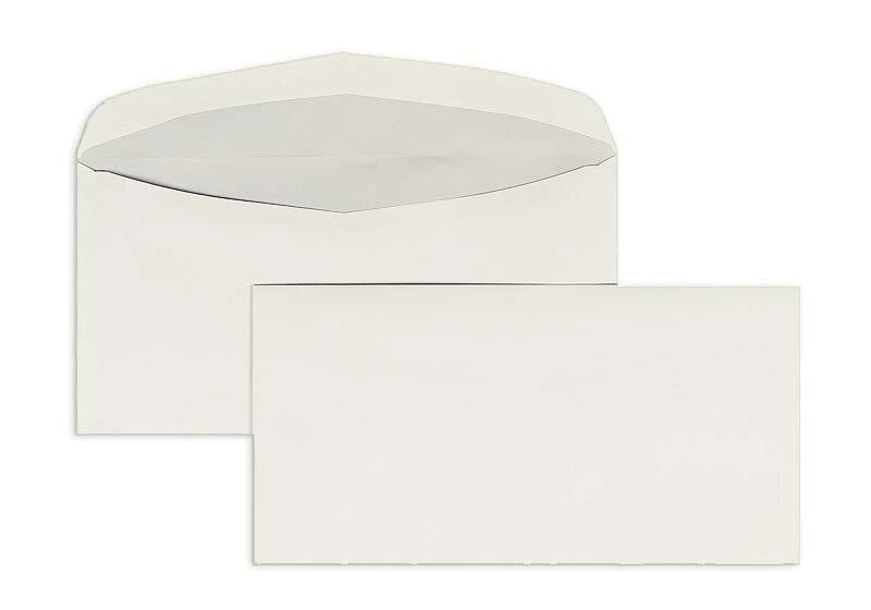enveloppe de mise sous pli blanc 120 x 235 mm | 80 g/m² offset | sans fenêtre | fermeture gommée | rabat arrondi | 1000 pièces