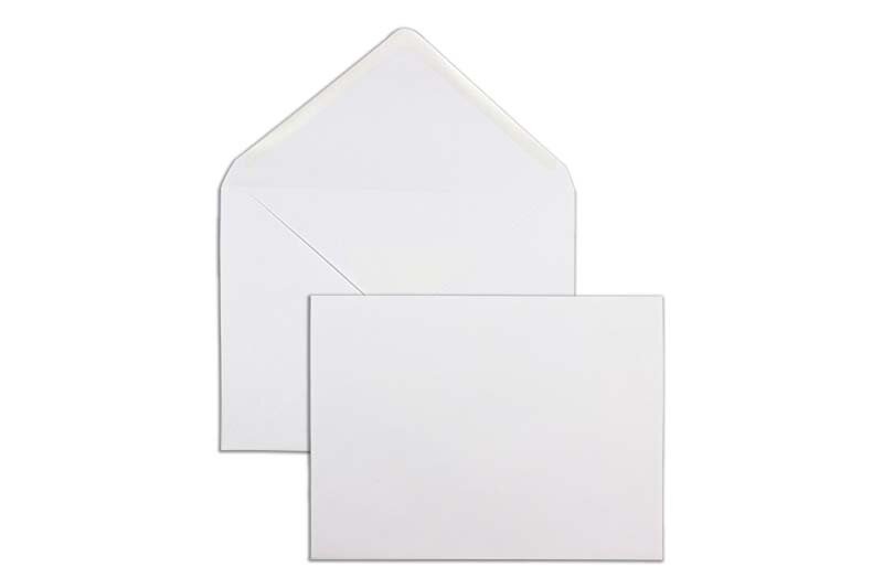 enveloppes blanc 159 x 210 mm | 100 g/m² offset | sans fenêtre | fermeture gommée | rabat pointu | 500 pièces