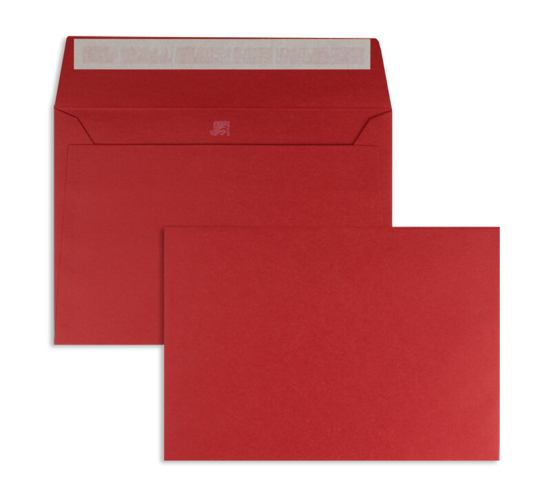 enveloppes colorées rouge (red tartan) 160 x 230 mm (din c5) | 120 g/m² boutique so...wool | sans fenêtre | fermeture adhésive | rabat droit | 250 pièces