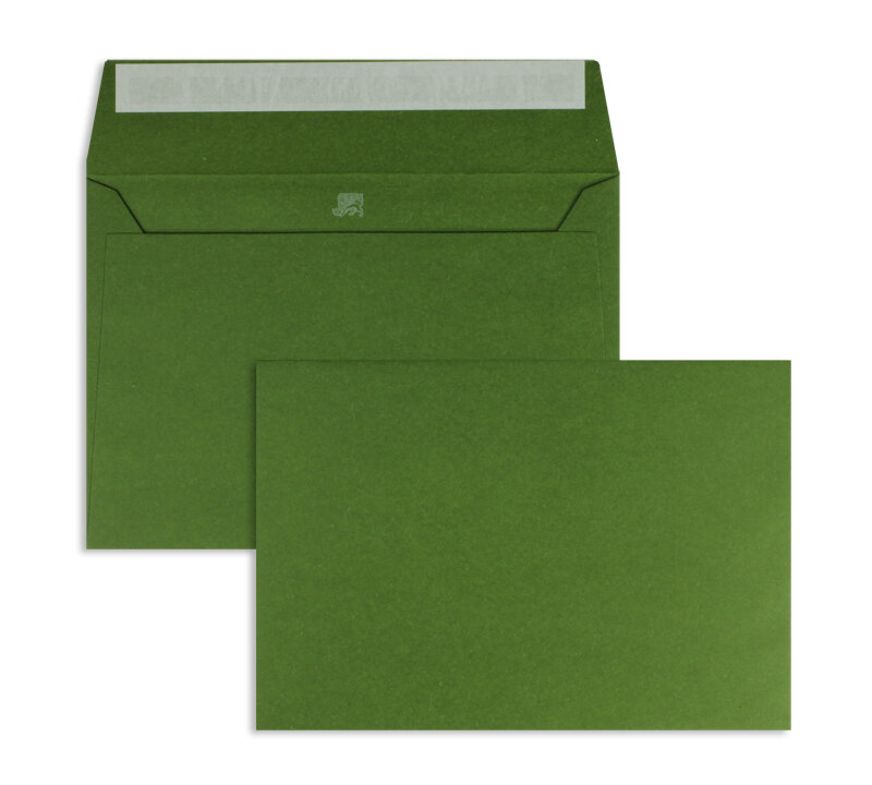 enveloppes colorées vert (green loden) 160 x 230 mm (din c5) | 120 g/m² boutique so...wool | sans fenêtre | fermeture adhésive | rabat droit | 250 pièces