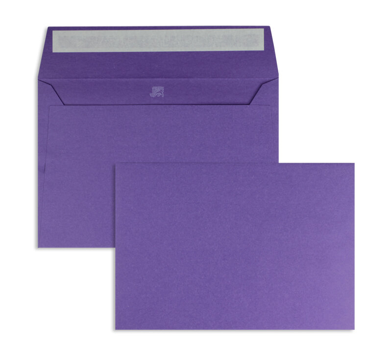 enveloppes colorées violet (violet shetland) 160 x 230 mm (din c5) | 120 g/m² boutique so...wool | sans fenêtre | fermeture adhésive | rabat droit | 250 pièces