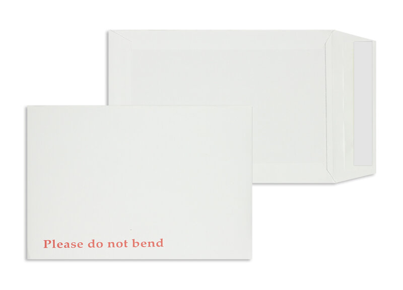 enveloppes dos cartonné blanc 178 x 241 mm | 120 g/m² offset | sans fenêtre | fermeture adhésive | rabat droit | 125 pièces