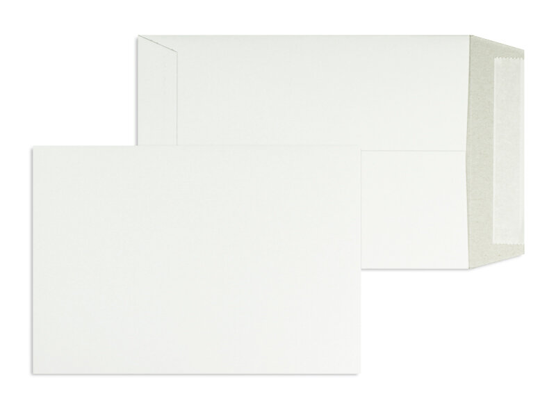 enveloppes en carton blanc 200 x 295 mm | 350 g/m² carton | sans fenêtre | fermeture adhésive | rabat droit | 200 pièces