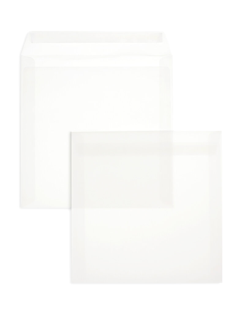 Enveloppes transparentes Blanc (Transparent blanc) 215 x 215 mm