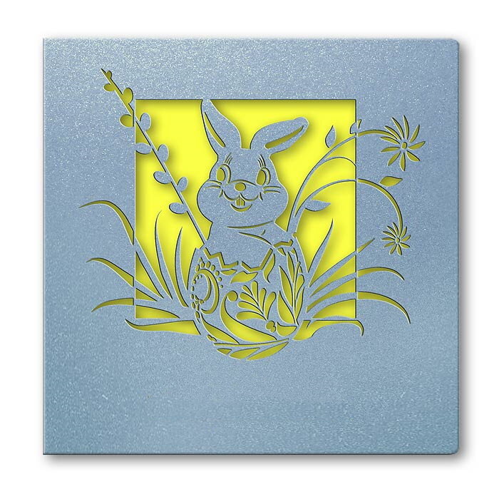 colorées Bleu () 135 x 135 mm