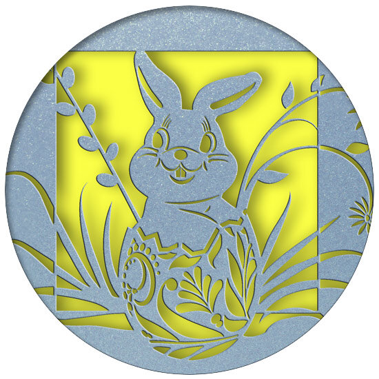 colorées Bleu () 135 x 135 mm